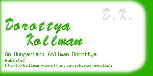 dorottya kollman business card